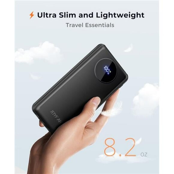 Portable power bank 10000mAh fast charging USB C iPhone Android charger - Picture 5 of 7